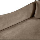 Meridian Destin Taupe Velvet Sofa IMAGE 8
