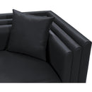 Manufacturer Color_Black -- Meridian Everett Stationary Leather Look Chair IMAGE 10