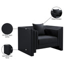  Manufacturer Color_Black -- Meridian Everett Stationary Leather Look Chair IMAGE 15