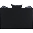  Manufacturer Color_Black -- Meridian Everett Stationary Leather Look Chair IMAGE 3