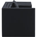  Meridian Everett Black Vegan Leather Upholstered Chair IMAGE 7