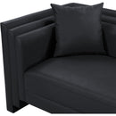  Meridian Everett Black Vegan Leather Upholstered Chair IMAGE 9