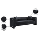  Manufacturer Color_Black -- Meridian Everett Stationary Leather Look Sofa IMAGE 15