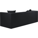  Manufacturer Color_Black -- Meridian Everett Stationary Leather Look Sofa IMAGE 6