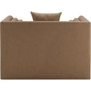  Manufacturer Color_Brown -- Everett Brown Vegan Leather Upholstered Chair IMAGE 3