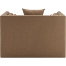  Meridian Everett Brown Vegan Leather Upholstered Chair IMAGE 3