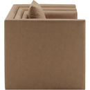  Manufacturer Color_Brown -- Everett Brown Vegan Leather Upholstered Chair IMAGE 7