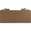  Manufacturer Color_Brown -- Everett 67" Brown Vegan Leather Upholstered Loveseat IMAGE 3
