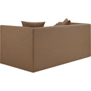  Meridian Everett 67" Brown Vegan Leather Upholstered Loveseat IMAGE 6