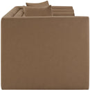  Manufacturer Color_Brown -- Everett 67" Brown Vegan Leather Upholstered Loveseat IMAGE 7