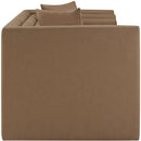  Meridian Everett 67" Brown Vegan Leather Upholstered Loveseat IMAGE 7