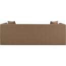 Manufacturer Color_Brown -- Everett 88.5" Brown Vegan Leather Upholstered Sofa IMAGE 3