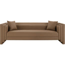  Manufacturer Color_Brown -- Everett 88.5" Brown Vegan Leather Upholstered Sofa IMAGE 4