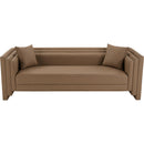  Manufacturer Color_Brown -- Everett 88.5" Brown Vegan Leather Upholstered Sofa IMAGE 5