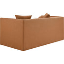  Manufacturer Color_Cognac -- Everett 67" Cognac Vegan Leather Upholstered Loveseat IMAGE 6