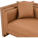  Manufacturer Color_Cognac -- Everett 67" Cognac Vegan Leather Upholstered Loveseat IMAGE 9