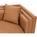  Meridian Everett 88.5" Cognac Vegan Leather Upholstered Sofa IMAGE 10