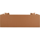  Manufacturer Color_Cognac -- Everett 88.5" Cognac Vegan Leather Upholstered Sofa IMAGE 3