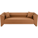 Manufacturer Color_Cognac -- Everett 88.5" Cognac Vegan Leather Upholstered Sofa IMAGE 5