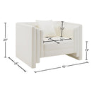  Manufacturer Color_Cream -- Everett Cream Vegan Leather Upholstered Chair IMAGE 14