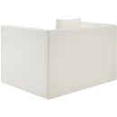  Meridian Everett Cream Vegan Leather Upholstered Chair IMAGE 6