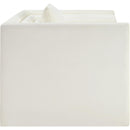  Meridian Everett Cream Vegan Leather Upholstered Chair IMAGE 7