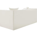  Manufacturer Color_Cream -- Everett 67" Cream Vegan Leather Upholstered Loveseat IMAGE 6