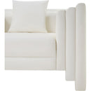  Manufacturer Color_Cream -- Everett 67" Cream Vegan Leather Upholstered Loveseat IMAGE 8