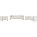  Manufacturer Color_Cream -- Everett 88.5" Cream Vegan Leather Upholstered Sofa IMAGE 12