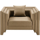  Manufacturer Color_Tan -- Everett Tan Vegan Leather Upholstered Chair IMAGE 5