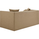  Meridian Everett 67" Tan Vegan Leather Upholstered Loveseat IMAGE 6