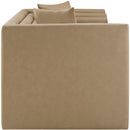  Manufacturer Color_Tan -- Everett 67" Tan Vegan Leather Upholstered Loveseat IMAGE 7