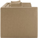  Meridian Everett 67" Tan Vegan Leather Upholstered Loveseat IMAGE 7