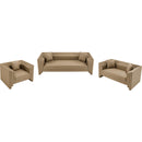  Manufacturer Color_Tan -- Everett 88.5" Tan Vegan Leather Upholstered Sofa IMAGE 11