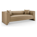 Manufacturer Color_Tan -- Everett 88.5" Tan Vegan Leather Upholstered Sofa IMAGE 1