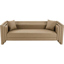  Manufacturer Color_Tan -- Everett 88.5" Tan Vegan Leather Upholstered Sofa IMAGE 5