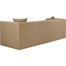  Meridian Everett 88.5" Tan Vegan Leather Upholstered Sofa IMAGE 6