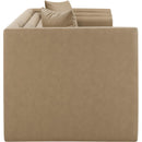  Meridian Everett 88.5" Tan Vegan Leather Upholstered Sofa IMAGE 7