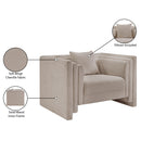  Manufacturer Color_Beige -- Meridian Everett Stationary Fabric Chair IMAGE 12