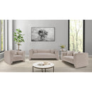 Meridian Everett Beige Chenille Fabric Chair IMAGE 13