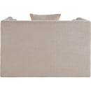 Meridian Everett Beige Chenille Fabric Chair IMAGE 5
