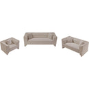  Manufacturer Color_Beige -- Meridian Everett Stationary Fabric Loveseat IMAGE 10