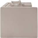  Manufacturer Color_Beige -- Meridian Everett Stationary Fabric Loveseat IMAGE 4