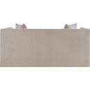 Meridian Everett Beige Chenille Fabric Loveseat IMAGE 5