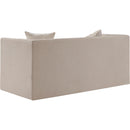  Manufacturer Color_Beige -- Meridian Everett Stationary Fabric Loveseat IMAGE 7