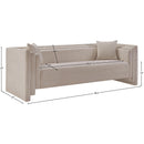  Manufacturer Color_Beige -- Meridian Everett Stationary Fabric Sofa IMAGE 13