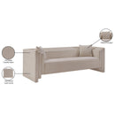 Meridian Everett Beige Chenille Fabric Sofa IMAGE 14