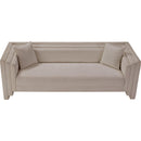  Manufacturer Color_Beige -- Meridian Everett Stationary Fabric Sofa IMAGE 6