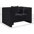 Manufacturer Color_Black -- Everett Black Chenille Fabric Upholstered Chair IMAGE 12