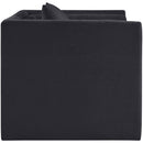 Meridian Everett Black Chenille Fabric Chair IMAGE 4